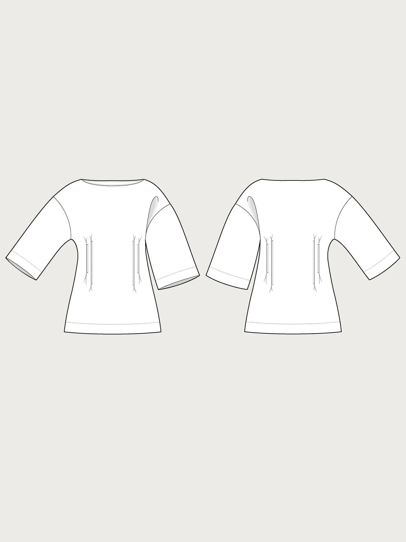 Fitted Waist T-Shirt Pattern - The Assembly Line - Image 7
