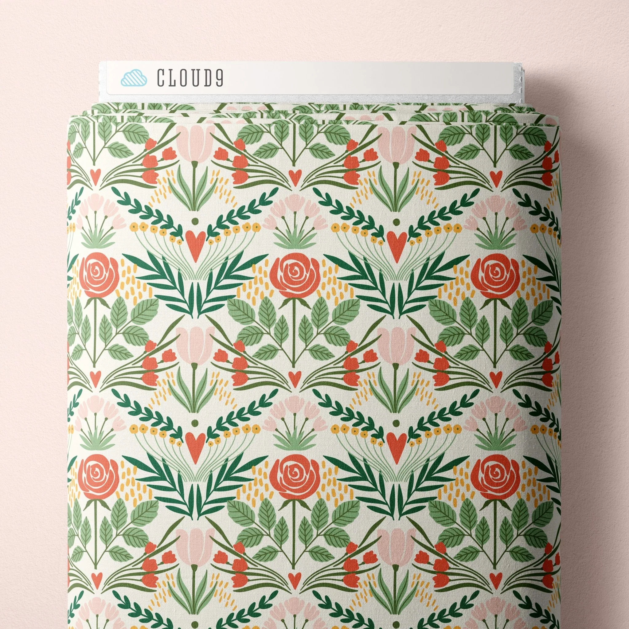 Flourish - About Love - Maria Galybina - Cloud 9 Fabrics - Poplin
