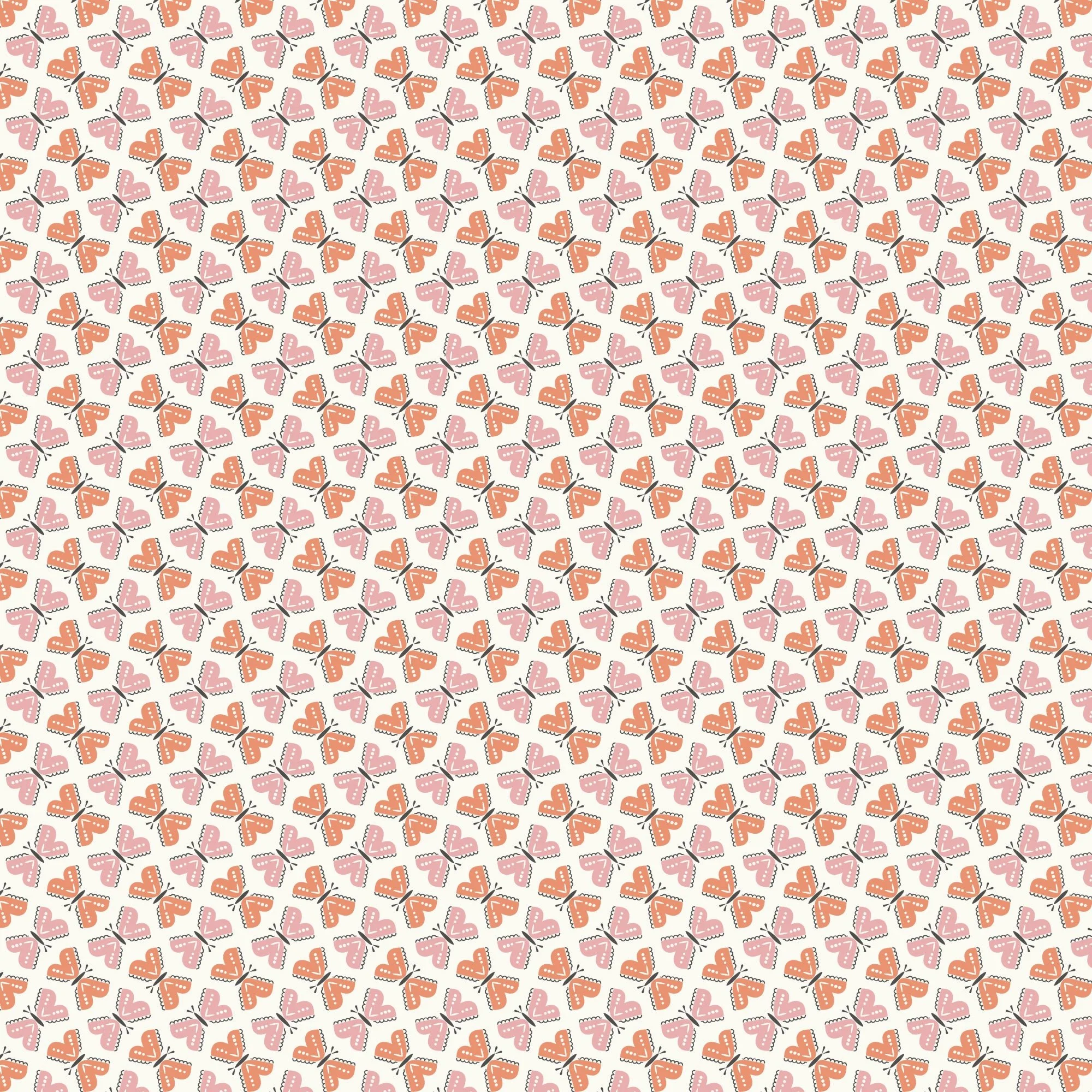 Flutter By - Carnation - Little Bo - Kimberly Morgan - Cloud 9 Fabrics - Poplin - Image 3