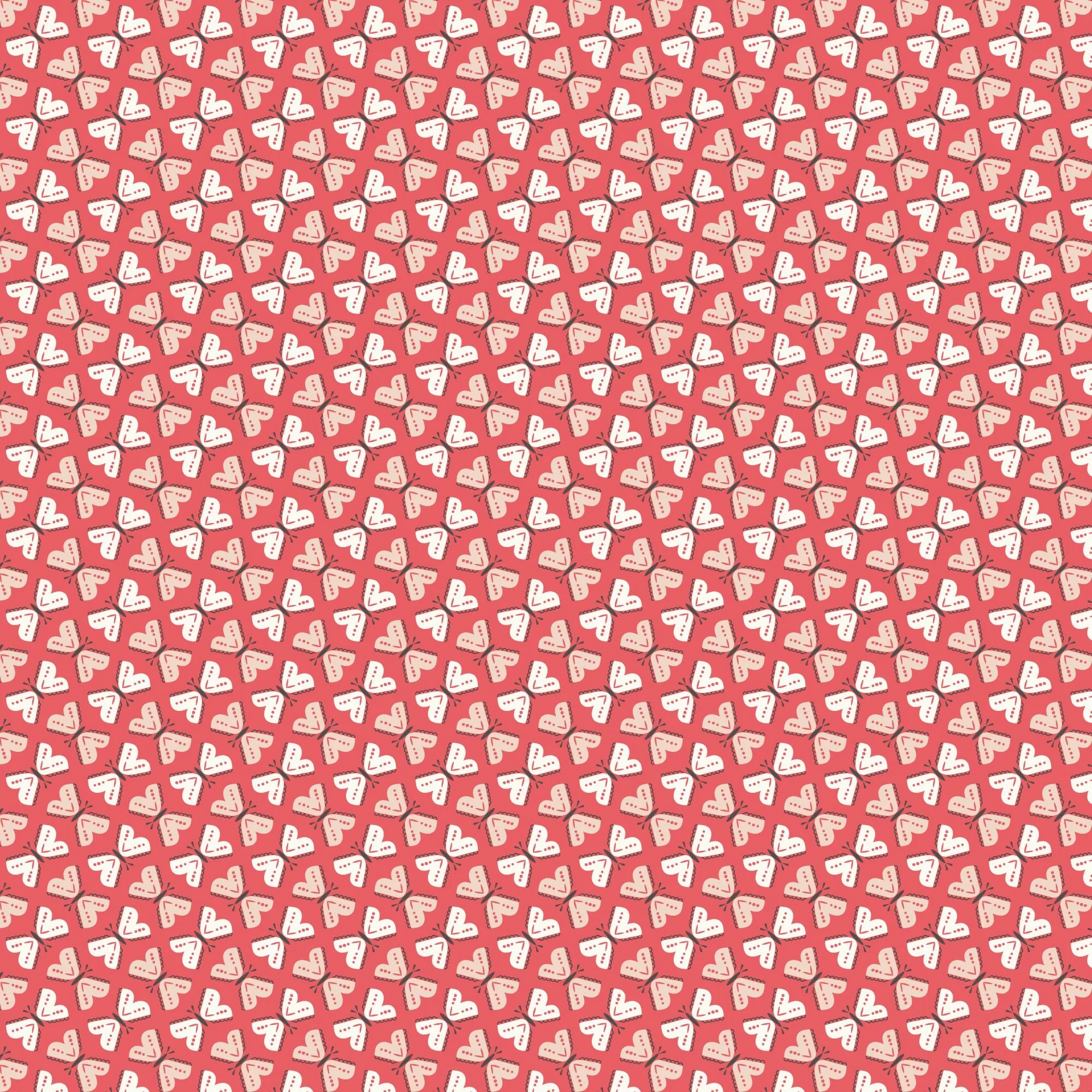 Flutter By - Watermelon - Little Bo - Kimberly Morgan - Cloud 9 Fabrics - Poplin - Image 3