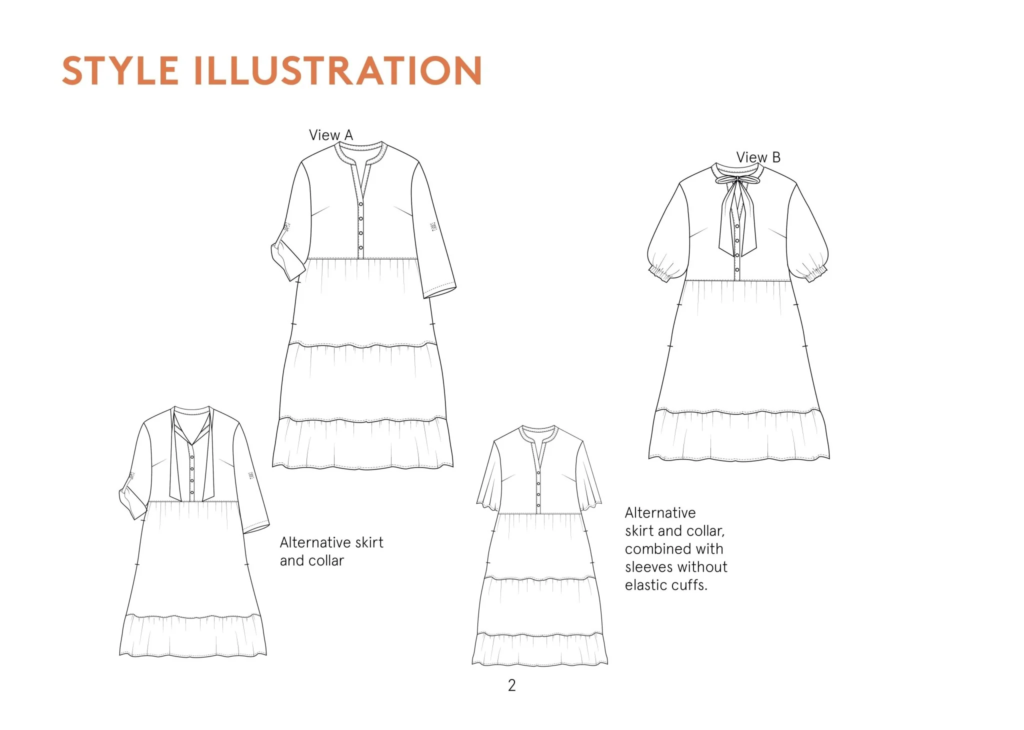 Freedom Dress Womens Paper Pattern - Wardrobe by Me - Image 7