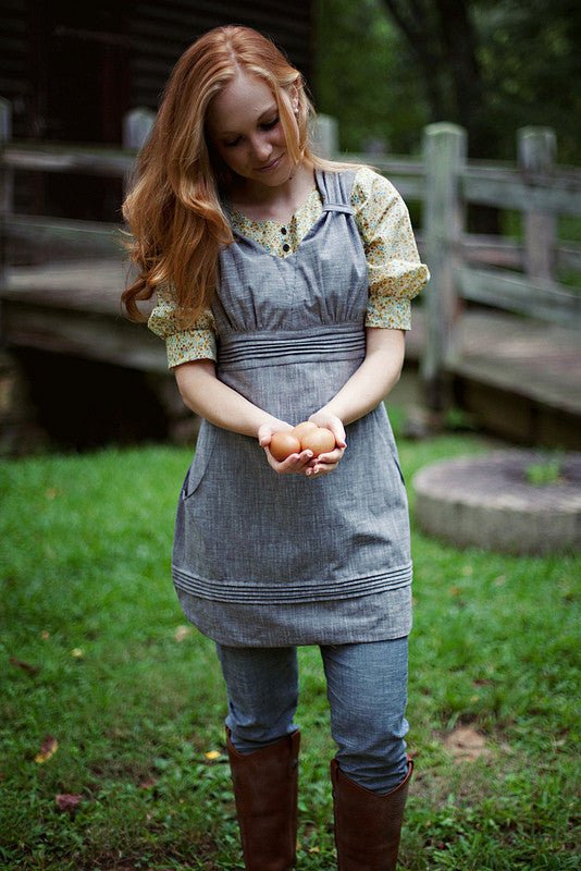 Gathering Apron Paper Pattern - Sew Liberated