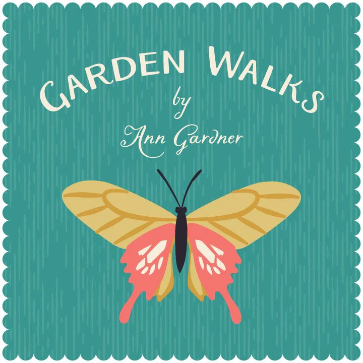 Gathering - Gold - Garden Walks - Ann Gardner - Cloud 9 Fabrics - Poplin - Image 2