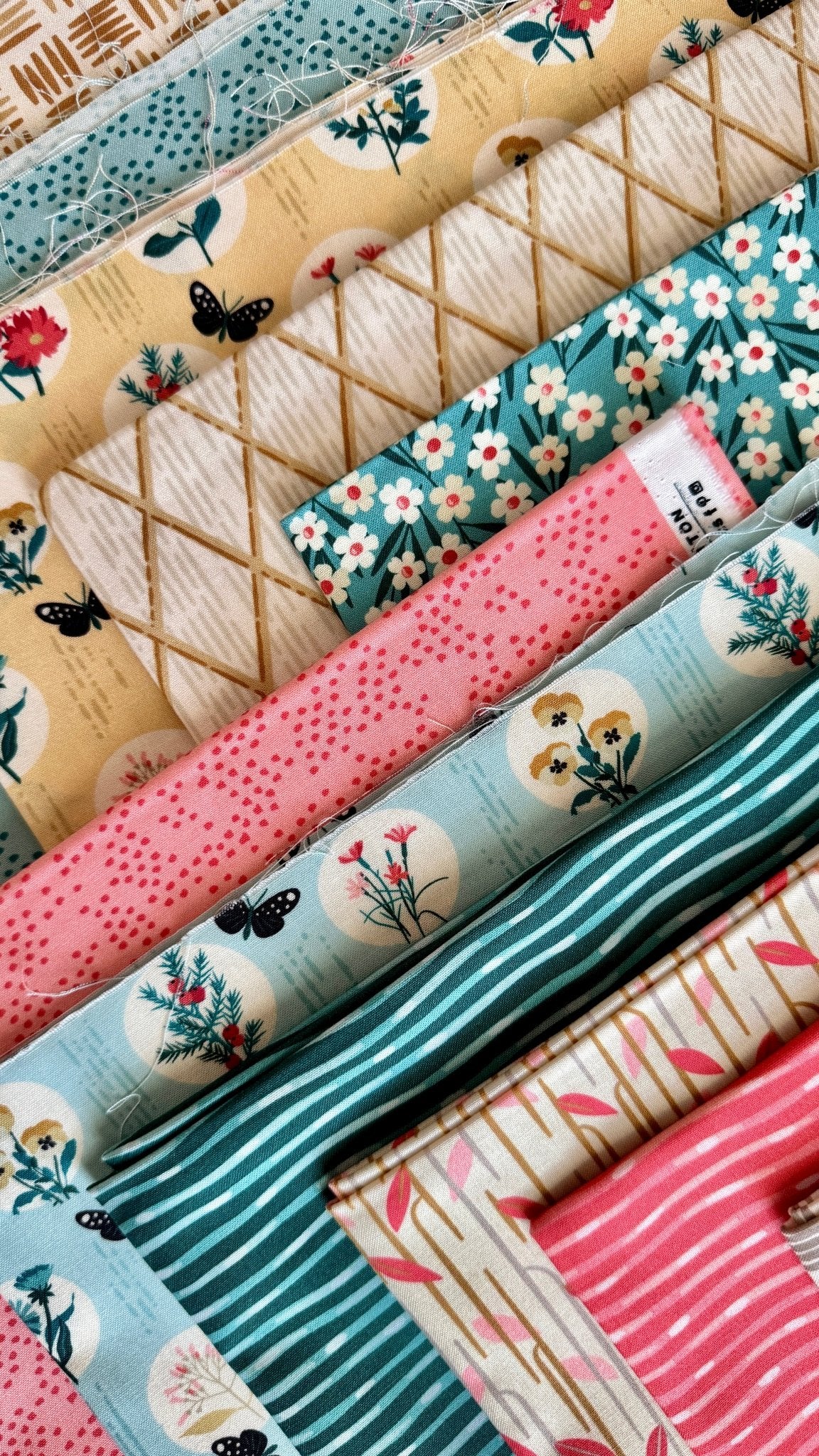 Gathering - Gold - Garden Walks - Ann Gardner - Cloud 9 Fabrics - Poplin - Image 8
