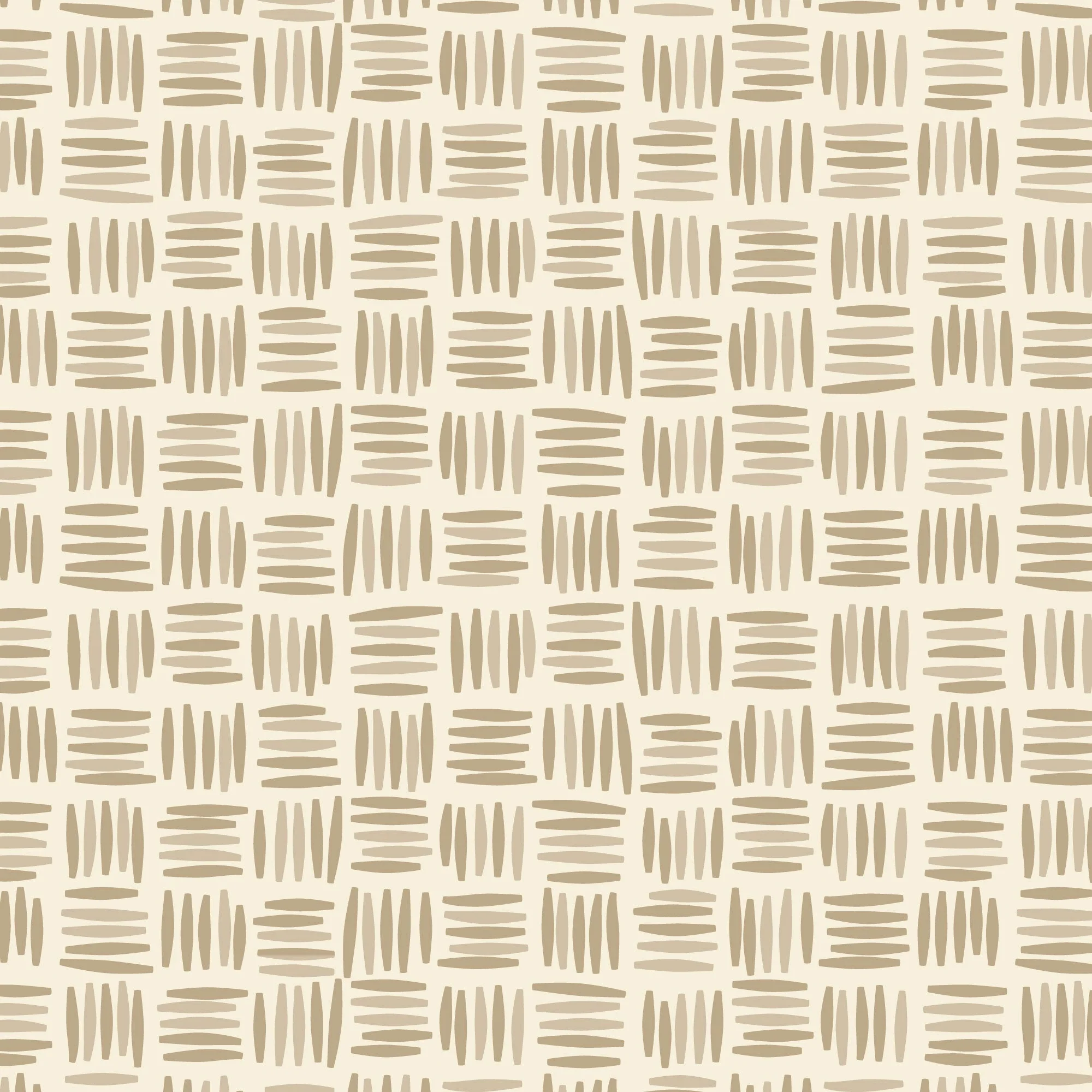 Gathering - Taupe - Garden Walks - Ann Gardner - Cloud 9 Fabrics - Poplin - Image 3