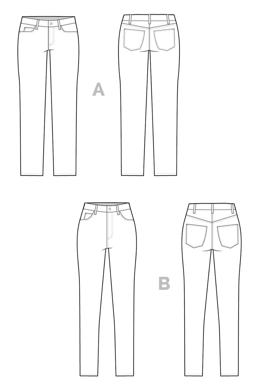 Ginger Skinny Jeans Pattern - Closet Core Patterns - Image 4