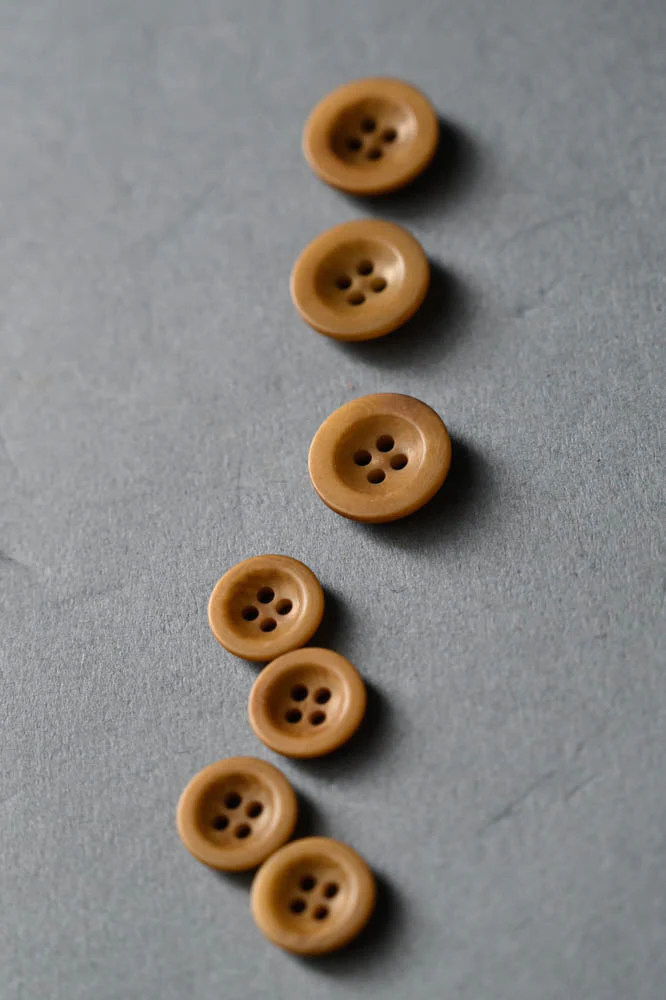 Gold - Corozo Button - Merchant & Mills - 14mm, 18mm, 20mm & 22mm - Image 4
