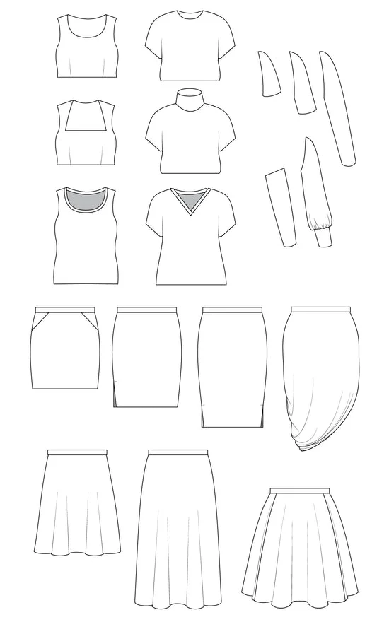 Grafton Dress, Top & Skirt Mix & Match PACK - Cashmerette - Image 23