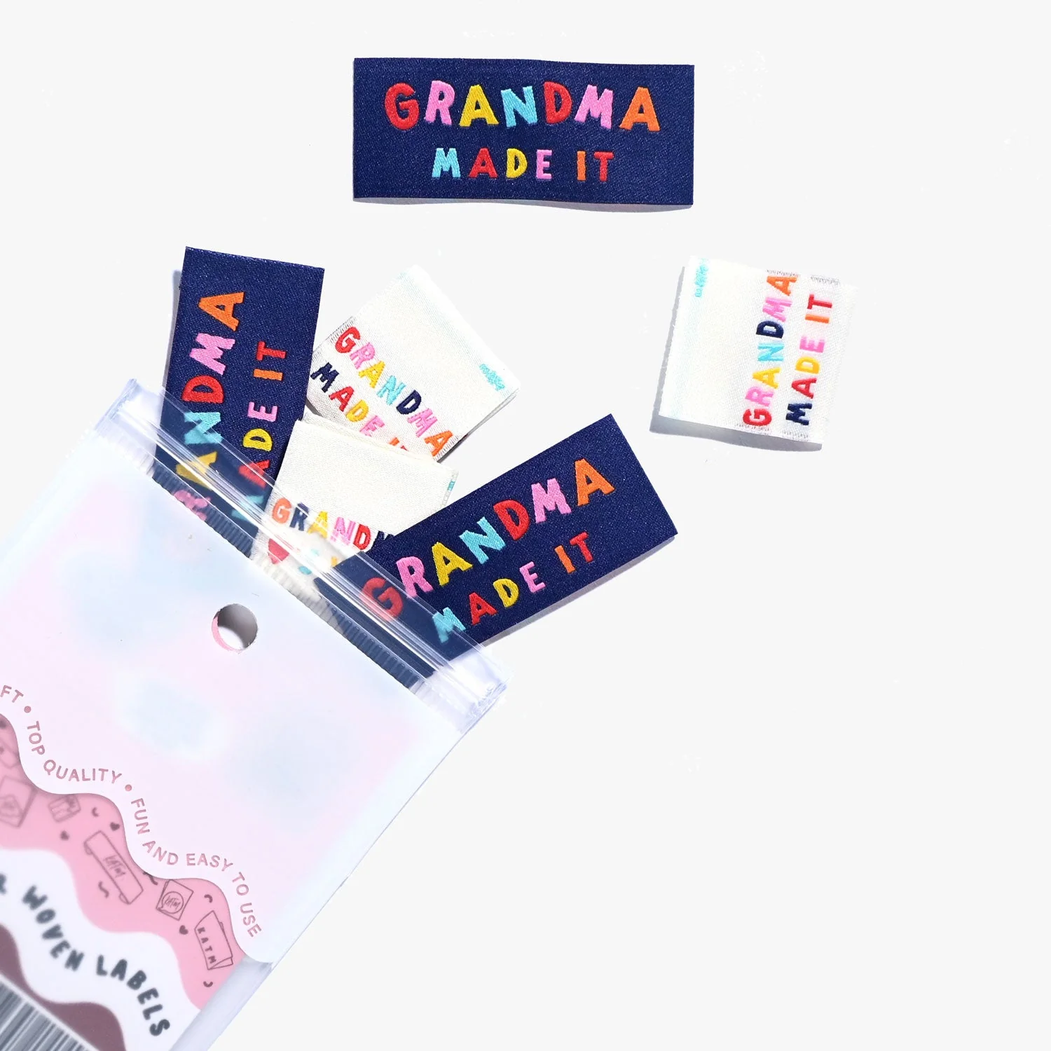 "Grandma Made It - Grandma Loves You!' " Woven Label Pack - Kylie And The Machine - Image 5