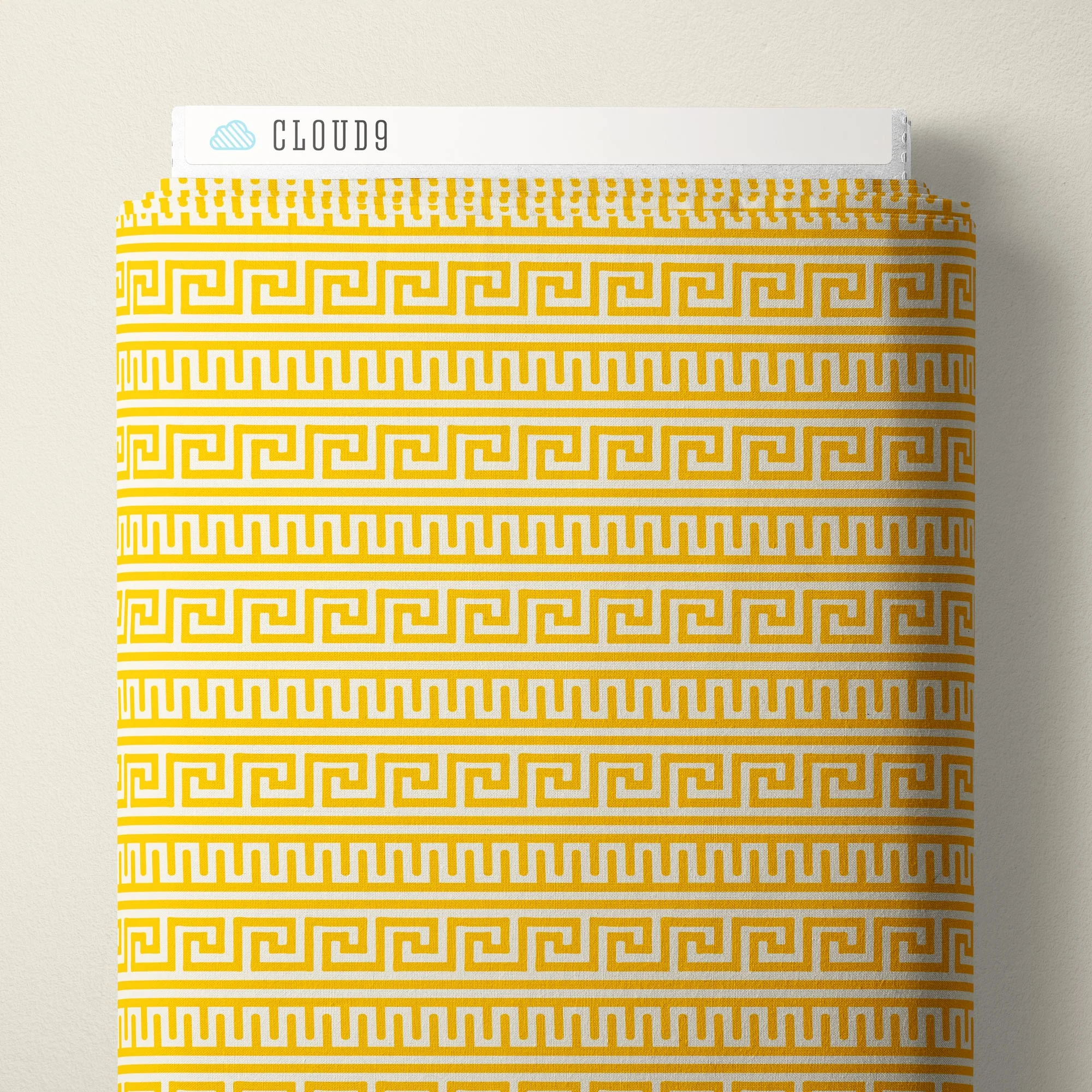 Greek Decor - Yellow - The Iliad - Aidi Riera - Cloud 9 Fabrics - Poplin