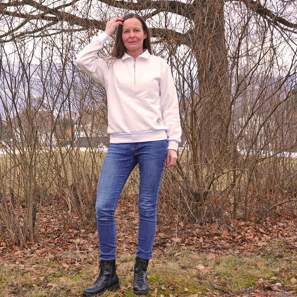 Half Zipper Sweater Womens Paper Pattern - Wardrobe by Me - Image 10