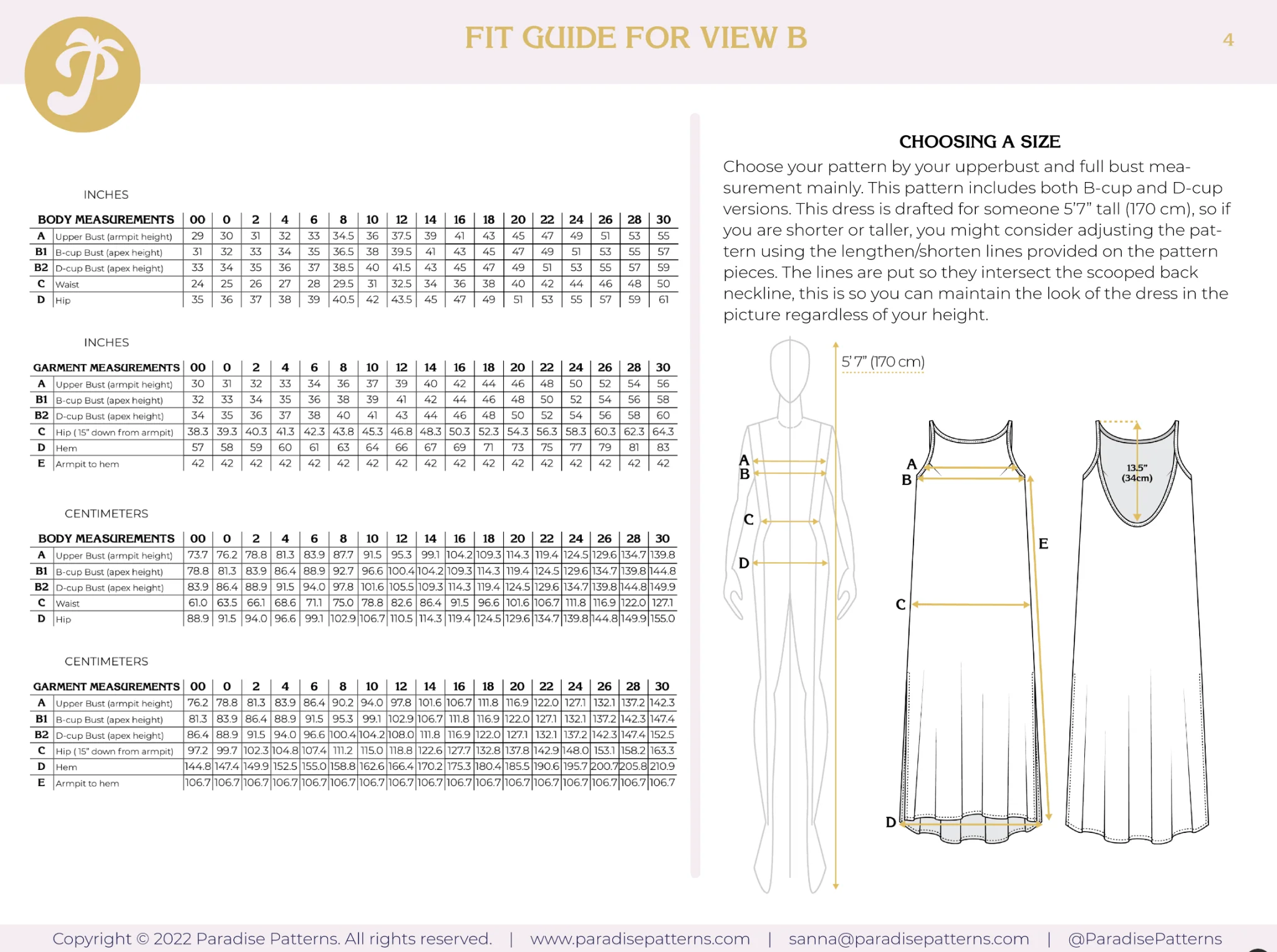 Hallon Dress PDF Pattern - Paradise Patterns - Image 11