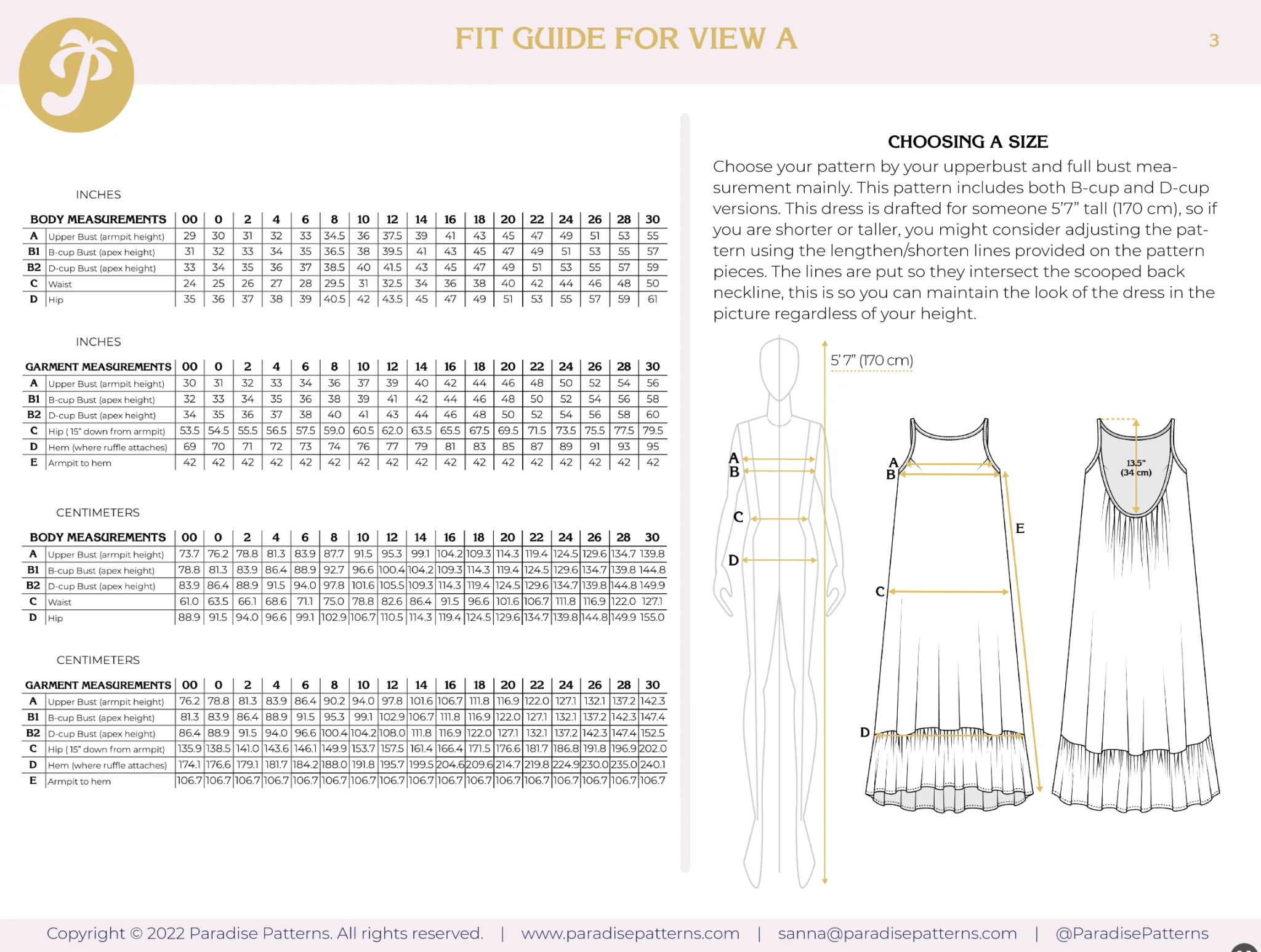 Hallon Dress PDF Pattern - Paradise Patterns - Image 12