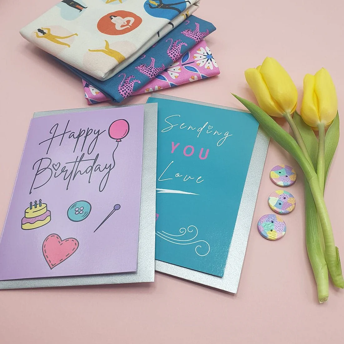 "HAPPY BIRTHDAY" Sewing Themed Greeting Card - Sew Anonymous - Image 4