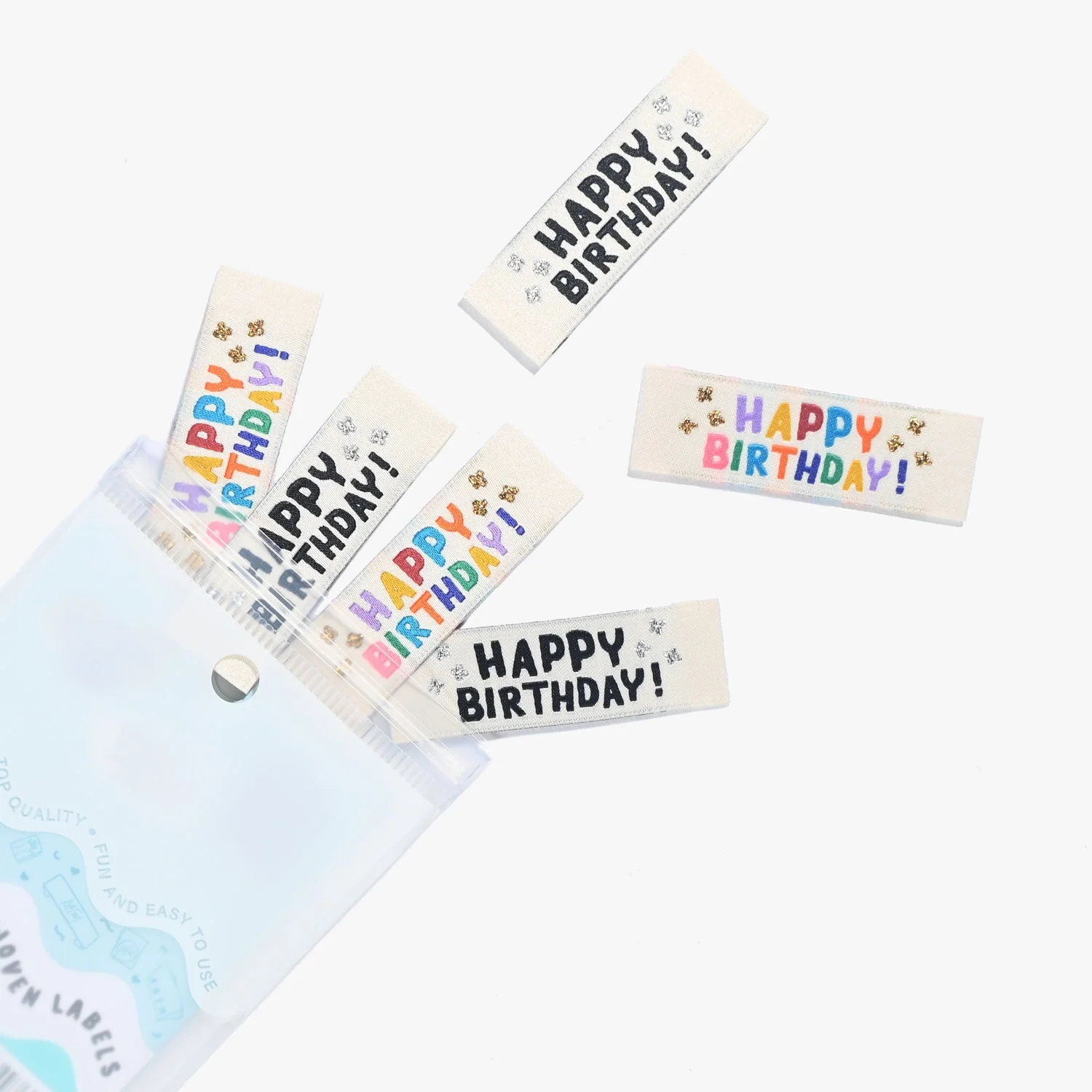 "Happy Birthday!" Woven Label Pack - Kylie And The Machine - Image 2