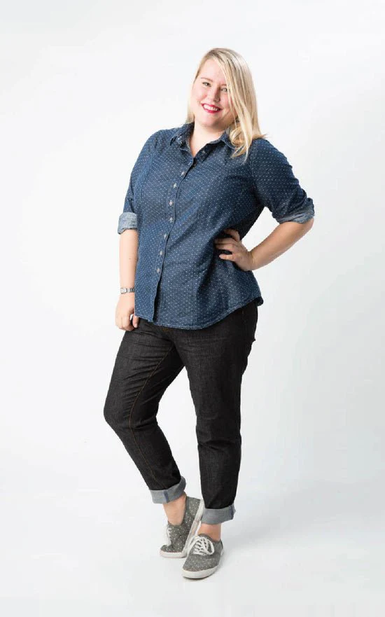 Harrison Shirt Paper Pattern - Cashmerette - Image 6