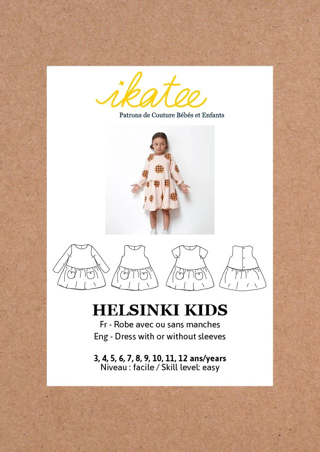 Helsinki Dress Sewing Pattern- Girl 3/12Y - Ikatee - Image 18