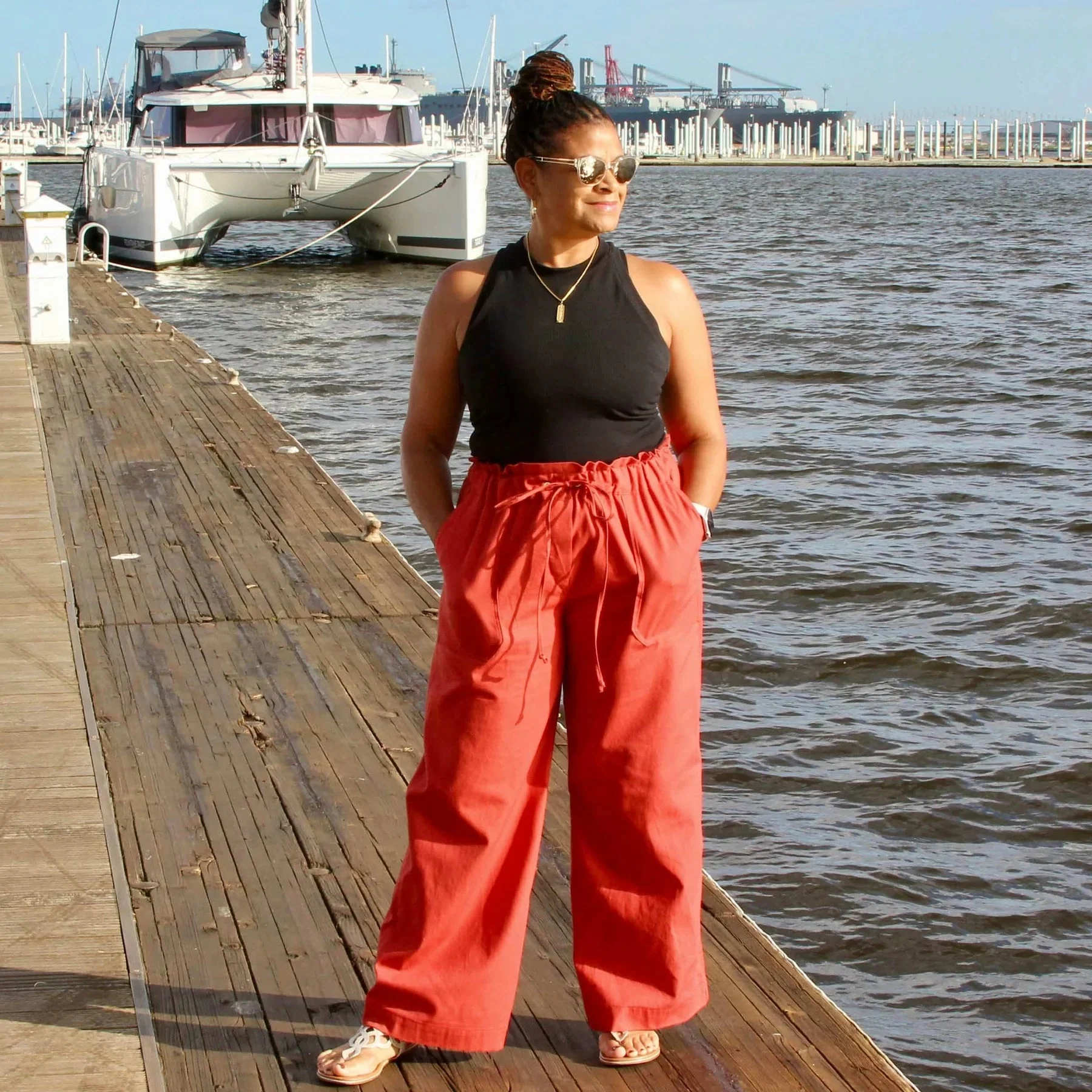 High Waist Pants Womens Paper Pattern - Wardrobe by Me - Image 7