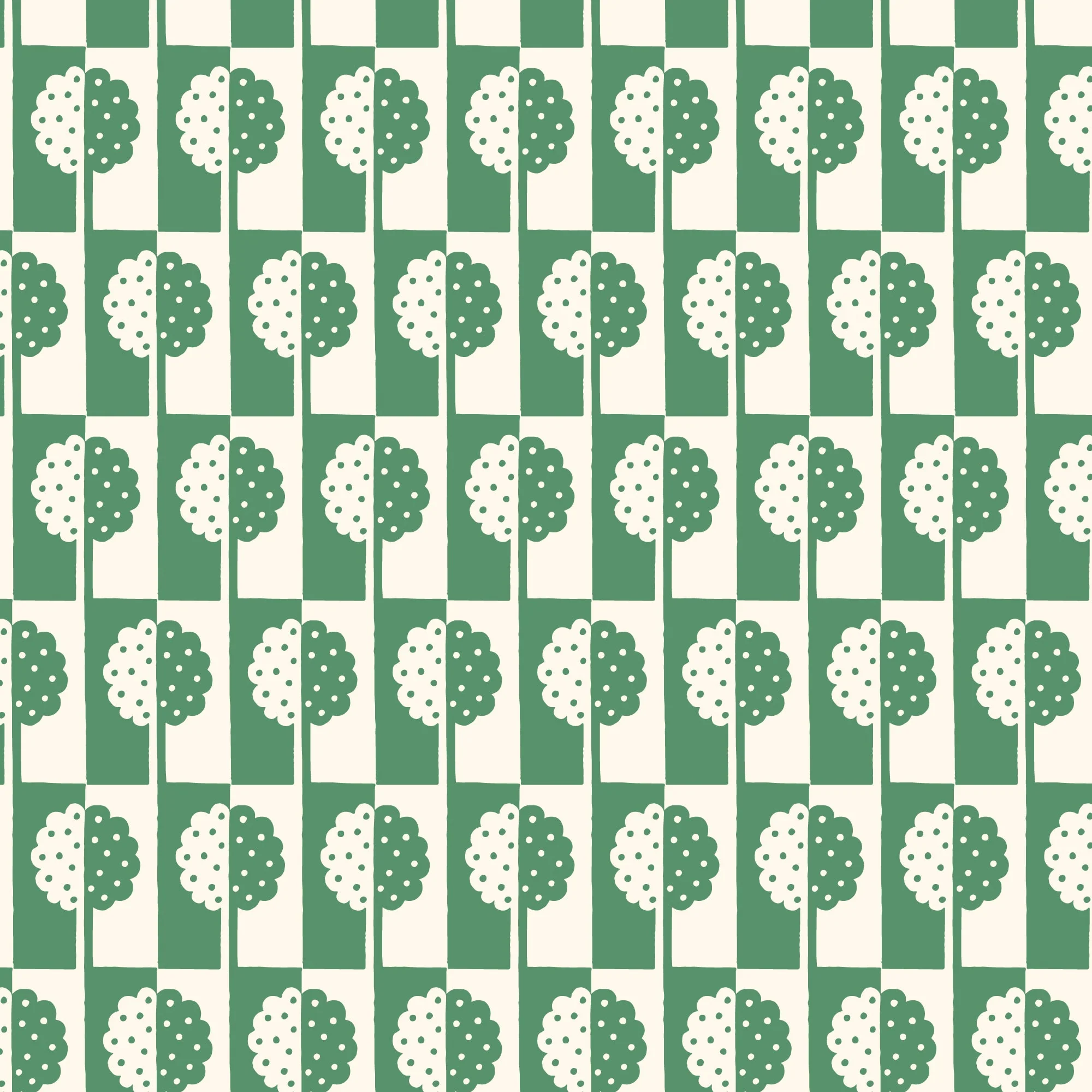 Holly Tree - Green - Orchard Deco - Ariana Martin - Cloud 9 Fabrics - Poplin - Image 3