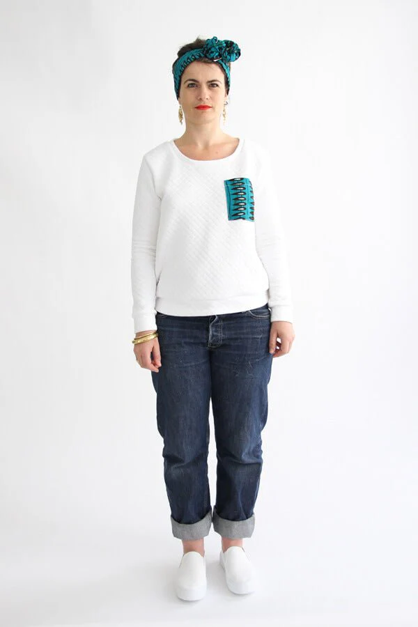I am APOLLON (Ladies) - Classic Sweatshirt + Dress Pattern -  I AM PATTERNS - Image 3
