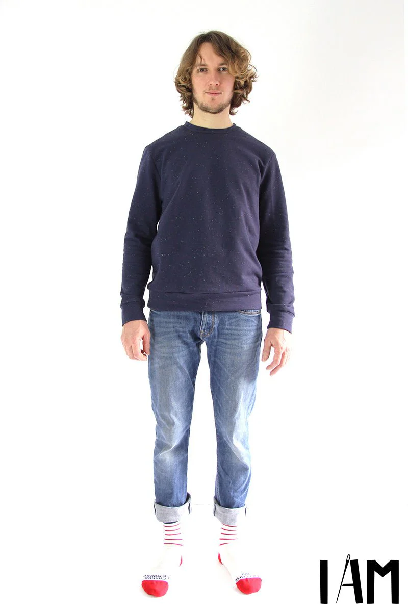 I am APOLLON (Mens) - Classic Sweatshirt Pattern -  I AM PATTERNS - Image 5
