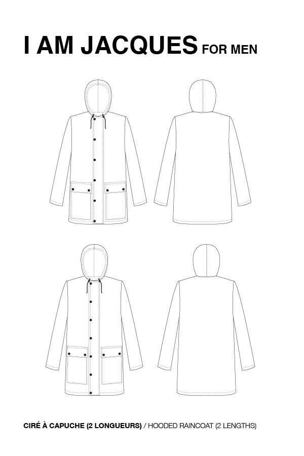 I am JACQUES (Mens) - Classic Raincoat Pattern - I AM PATTERNS - Image 11