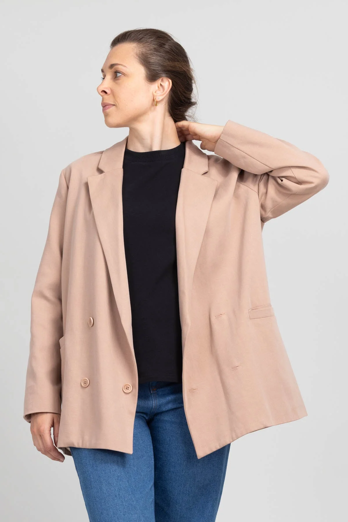 I am ROSE - Oversized Double-Breasted Blazer Pattern -  I AM PATTERNS - Image 15