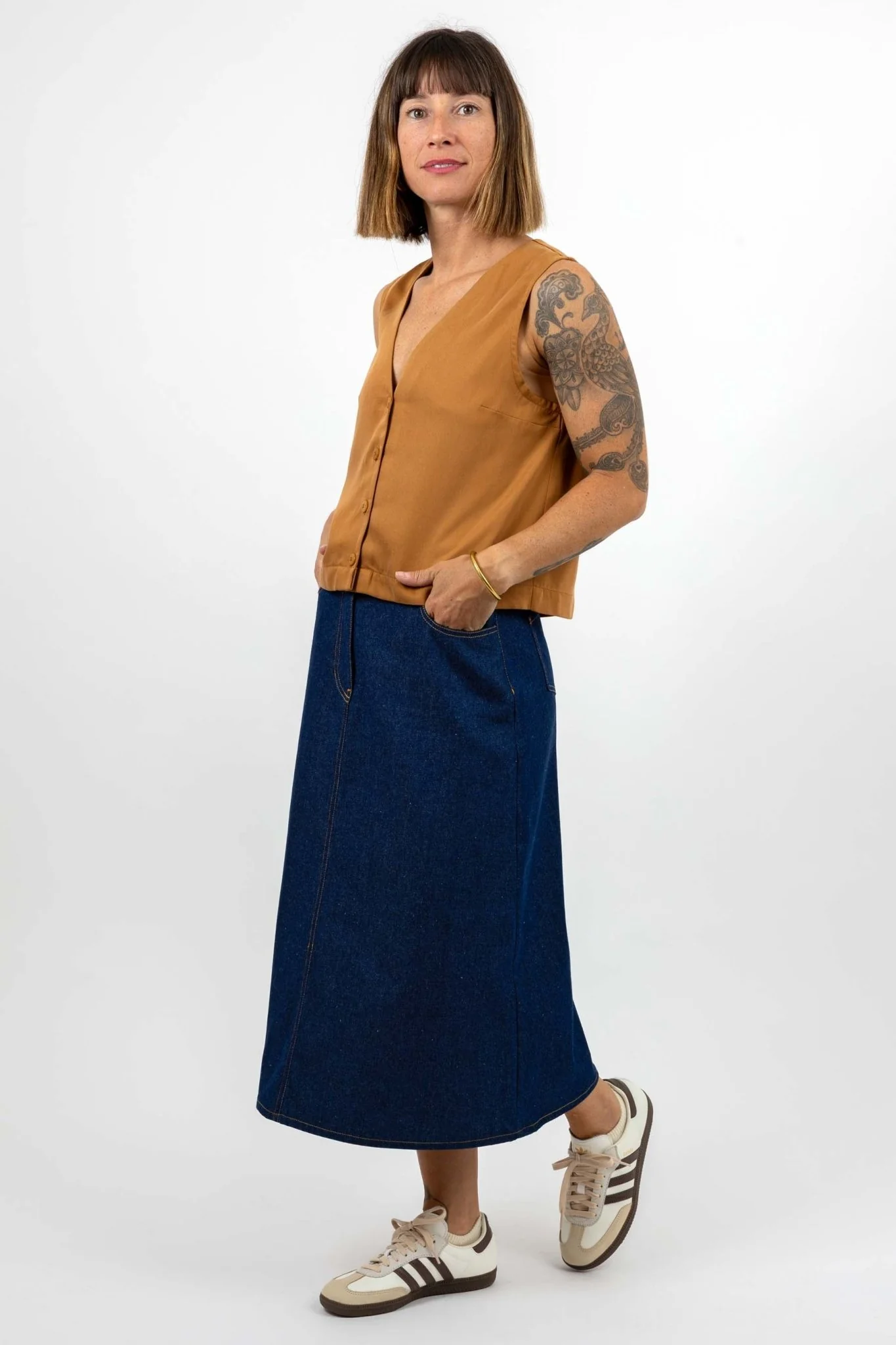 I am RUBY -Denim Skirt Pattern - I AM PATTERNS