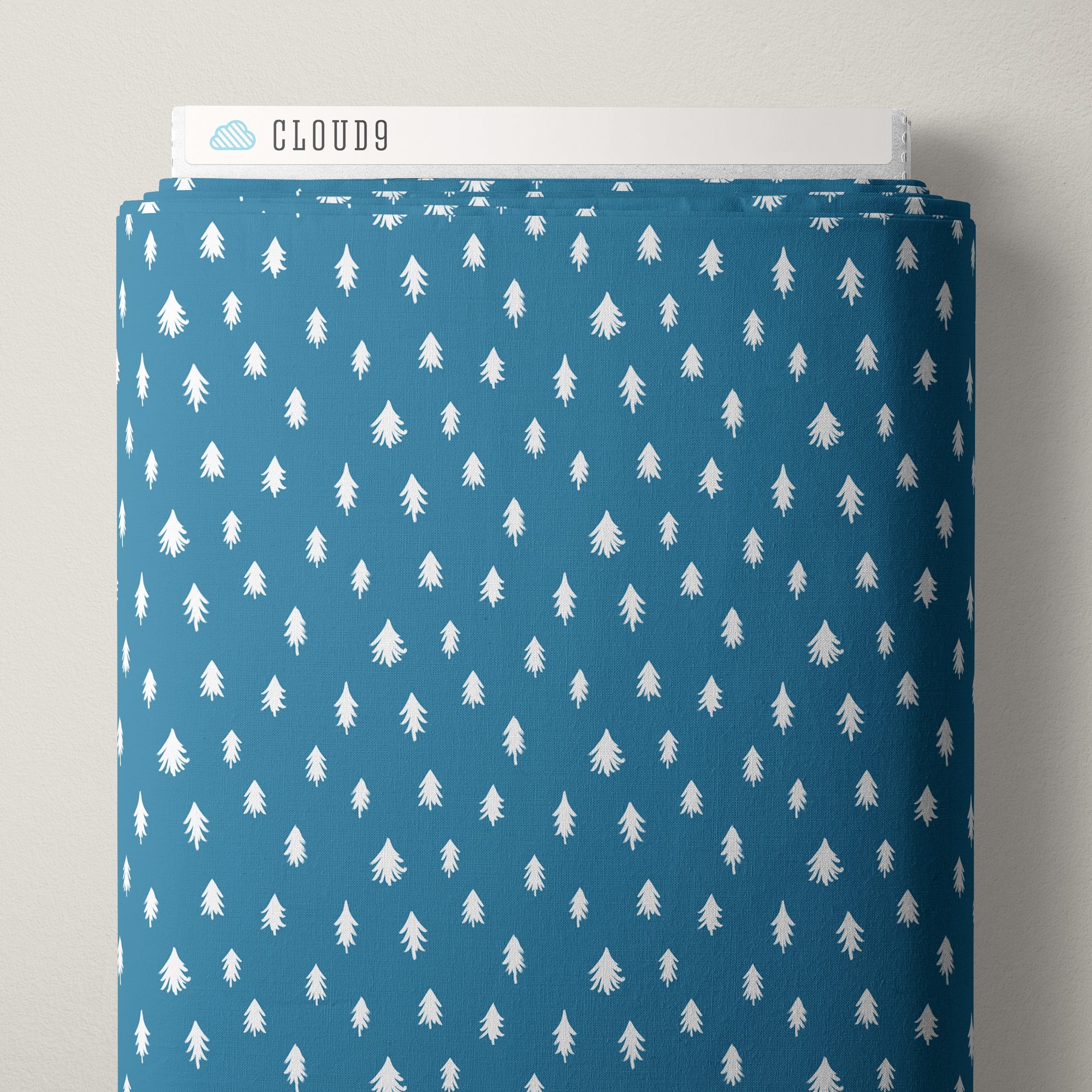 In the Pine - Blue - Camp Canine - Krissy Mast - Cloud 9 Fabrics - Poplin