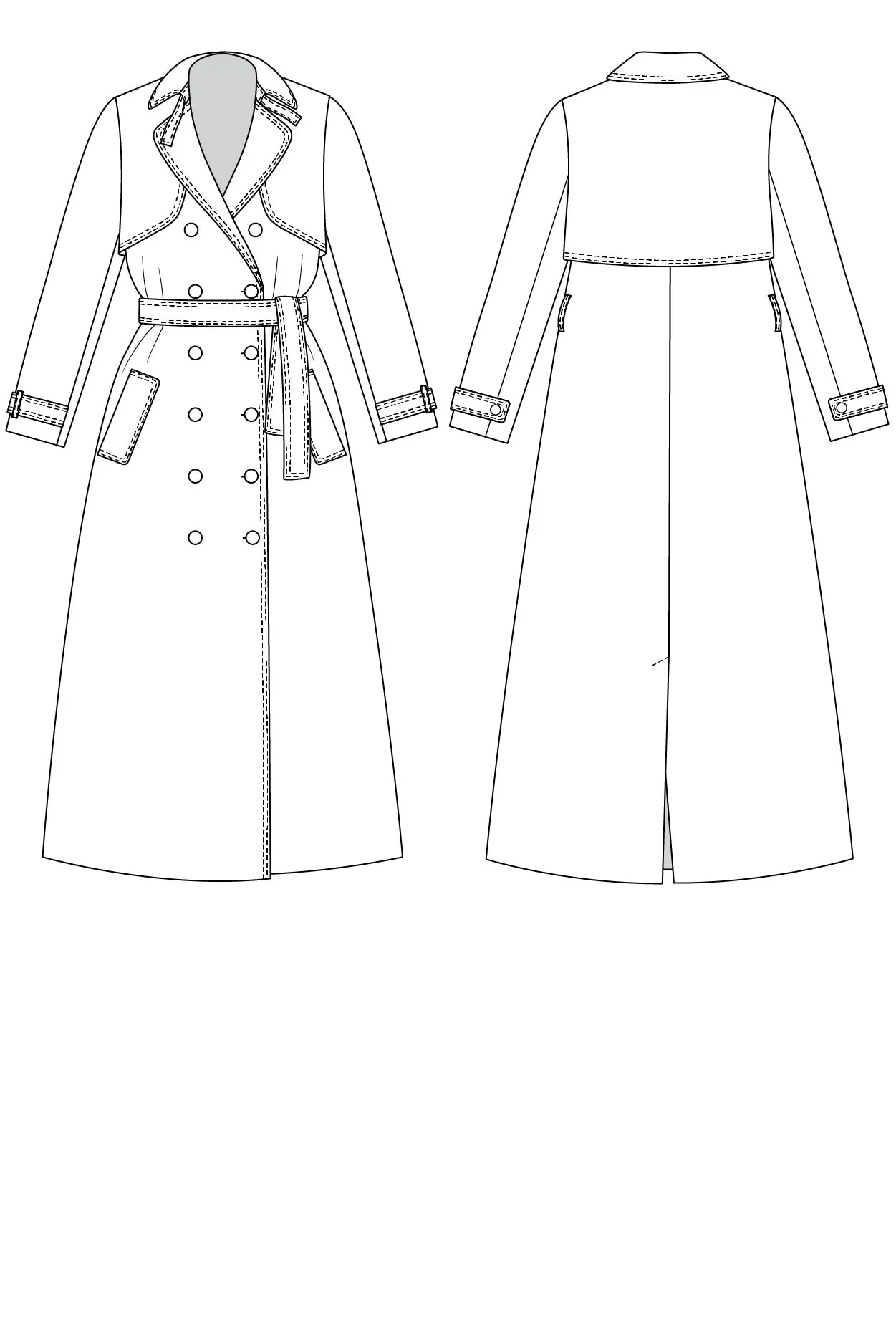 Isla Trench Coat - Named Clothing - Sewing Pattern - Image 8