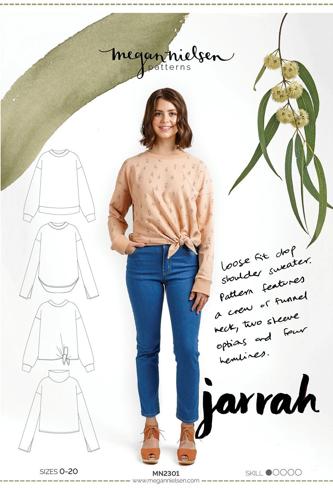 Jarrah Sweater - Megan Nielsen Patterns - Sewing Pattern - Image 29