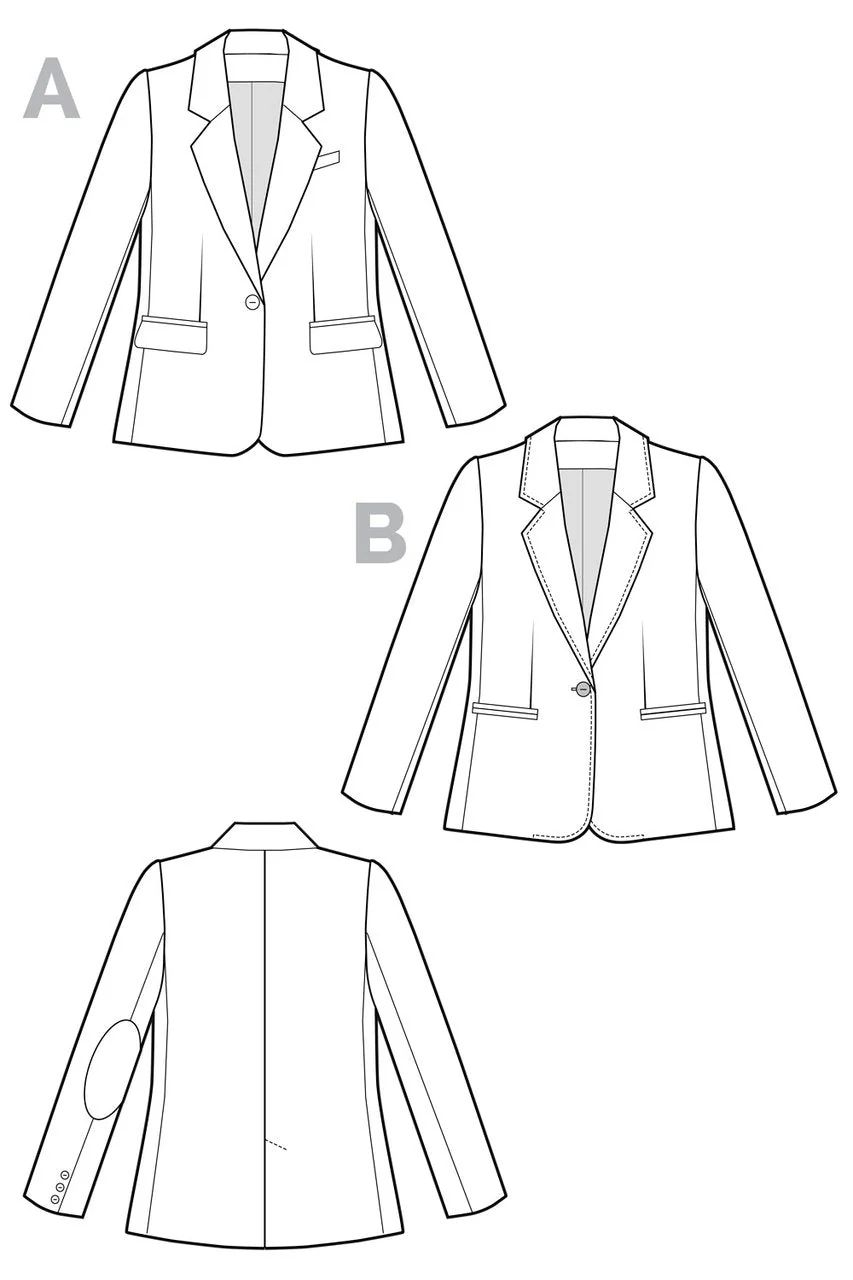 Jasika Blazer Pattern - Closet Core Patterns - Image 4