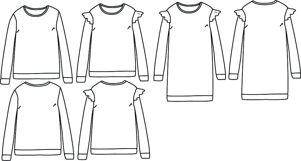 Jasmin Sweatshirt & Dress Sewing Pattern- Kids 3/12Y - Ikatee - Image 19