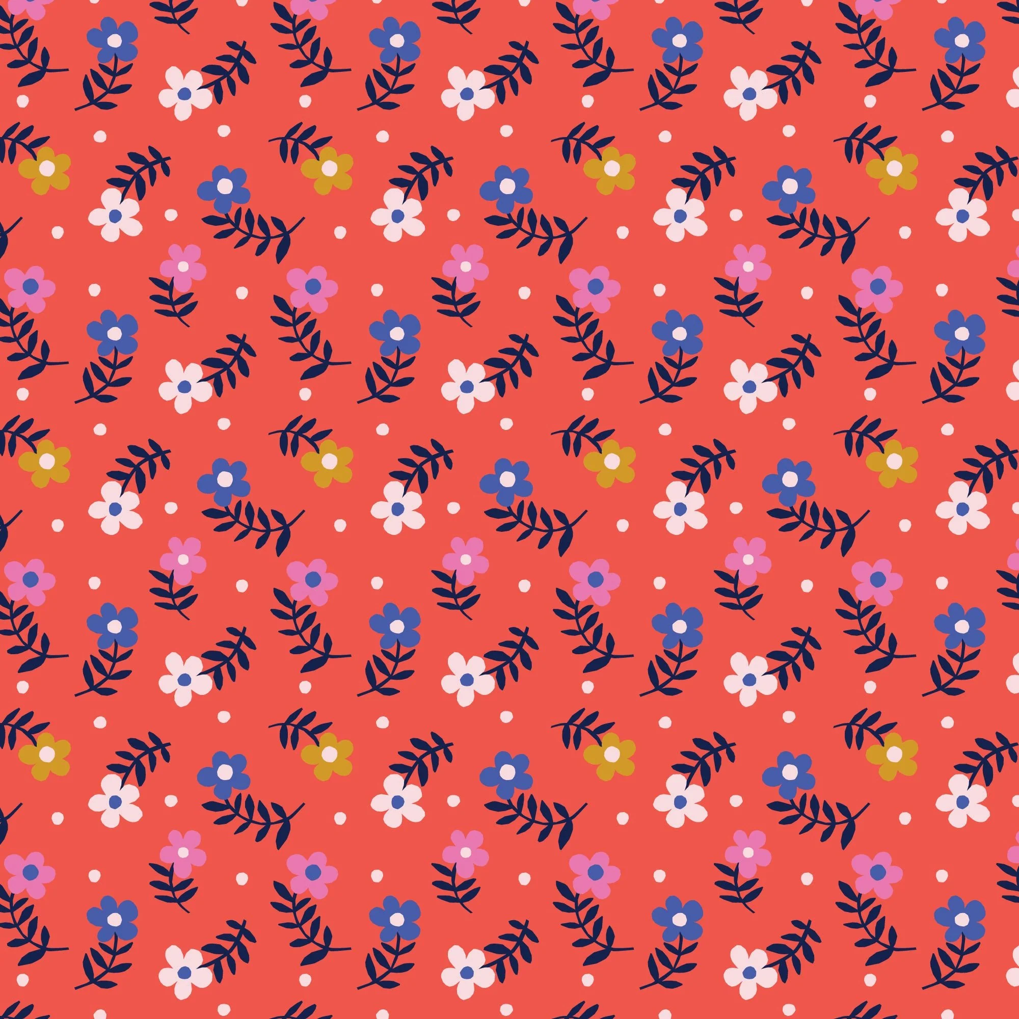 Jazzy Floret - Wonder Jungle - Pip & Lo - Cloud 9 Fabrics - Poplin - Image 3