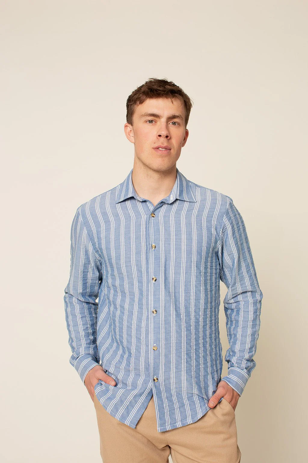 Jensen Shirt Mens Paper Pattern - Wardrobe by Me - Image 2
