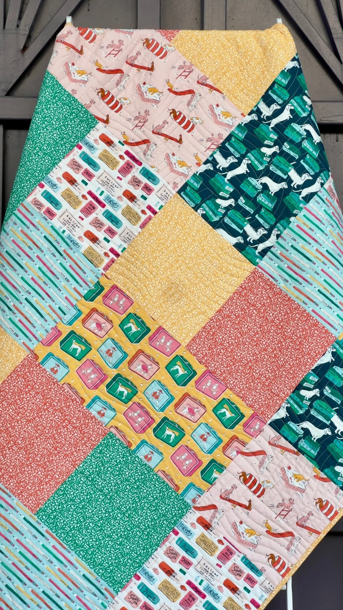 K9 Composition Book - Yellow - Teacher's Pet - Krissy Mast - Cloud 9 Fabrics - Poplin - Image 5