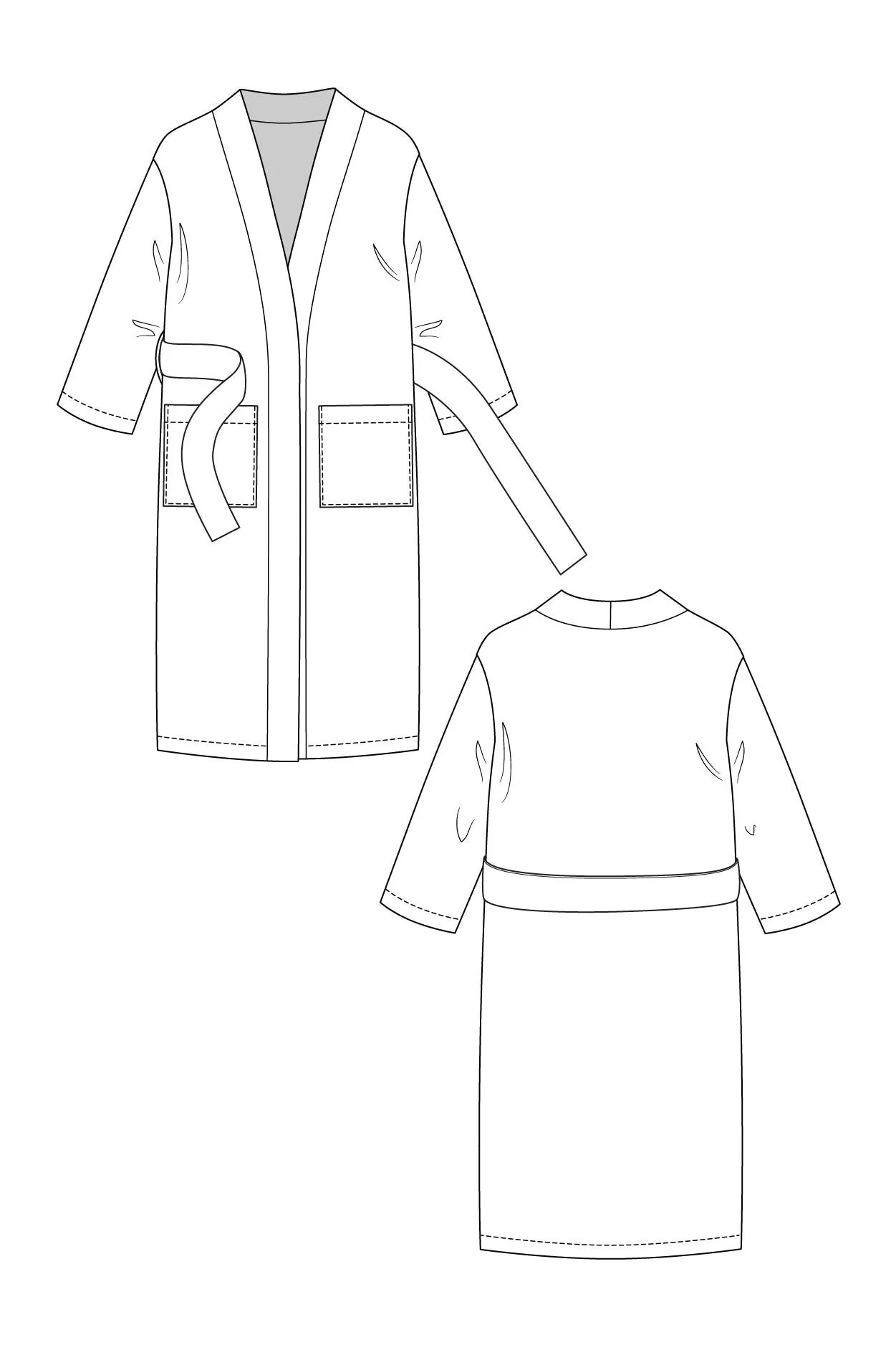 Lahja Unisex Dressing Gown - PDF Pattern - Named Clothing - Image 16
