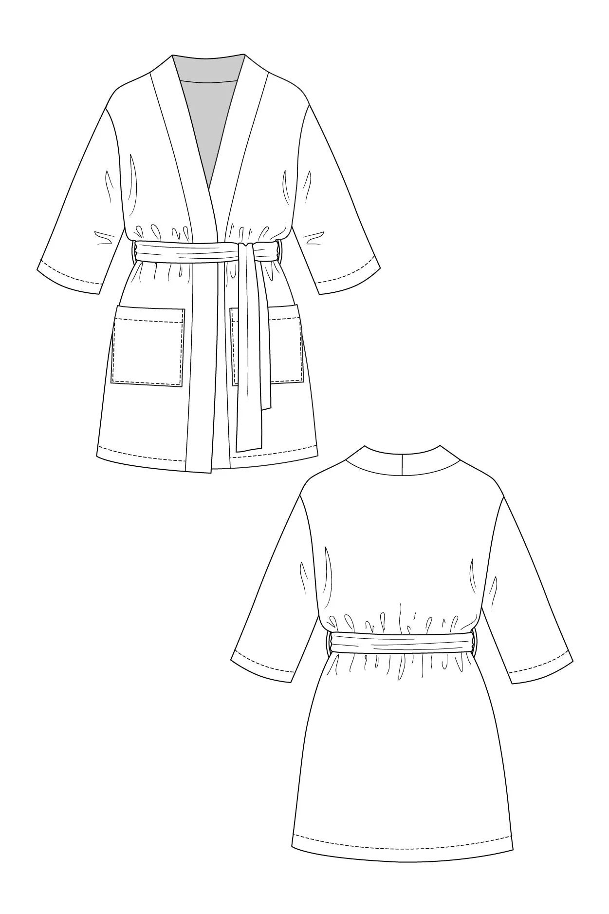 Lahja Unisex Dressing Gown - PDF Pattern - Named Clothing - Image 17