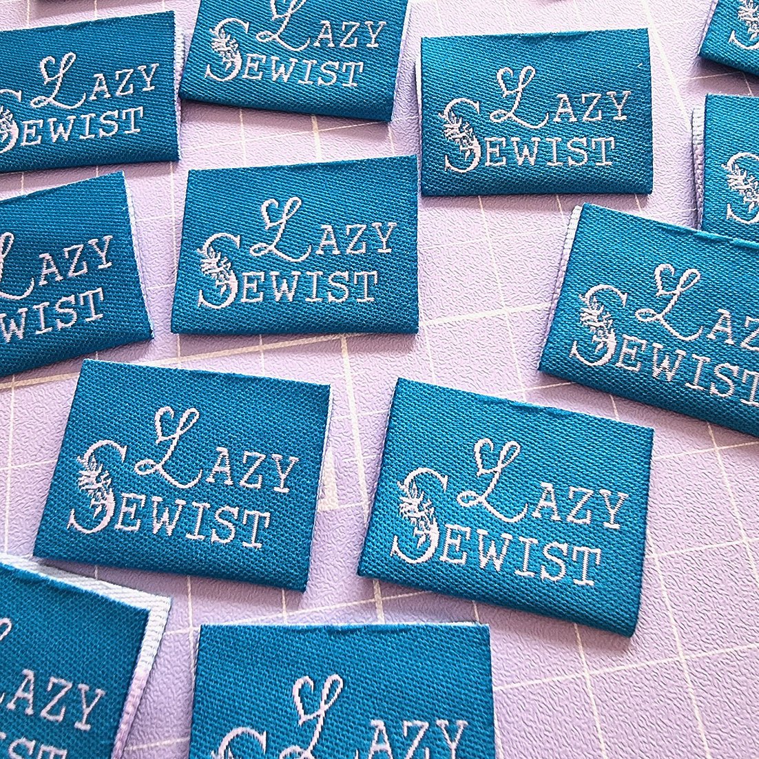"LAZY SEWIST" Woven Label Pack - Sew Anonymous - Image 3