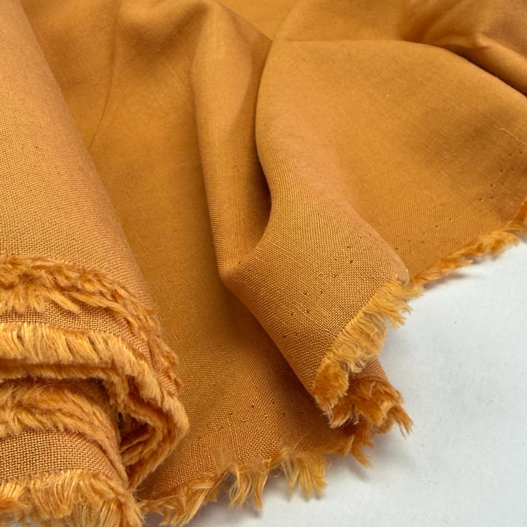 Linen + Viscose + Cotton Mix - Pumpkin
