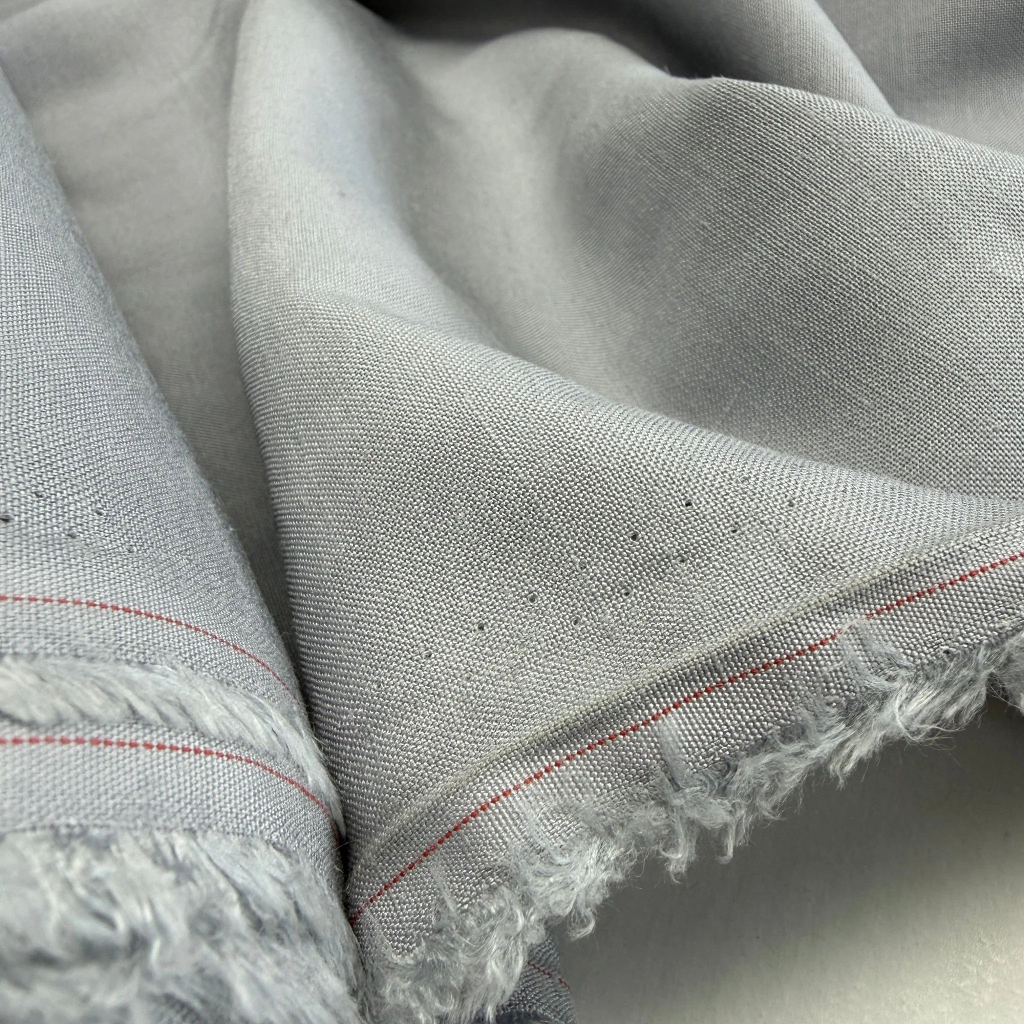 Linen + Viscose + Cotton Mix - Whisper Grey/Blue
