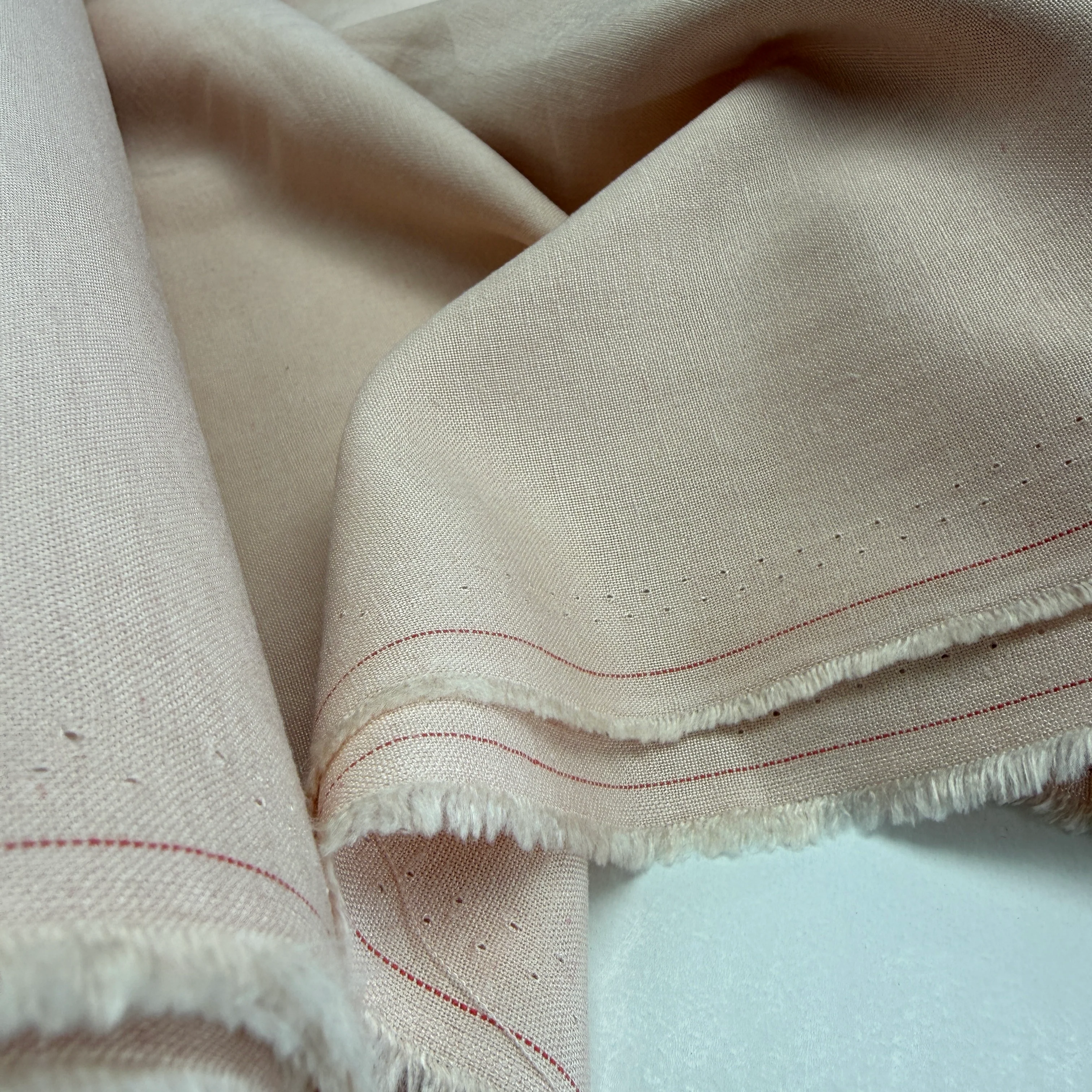 Linen + Viscose + Cotton Mix - Light Coral Pink