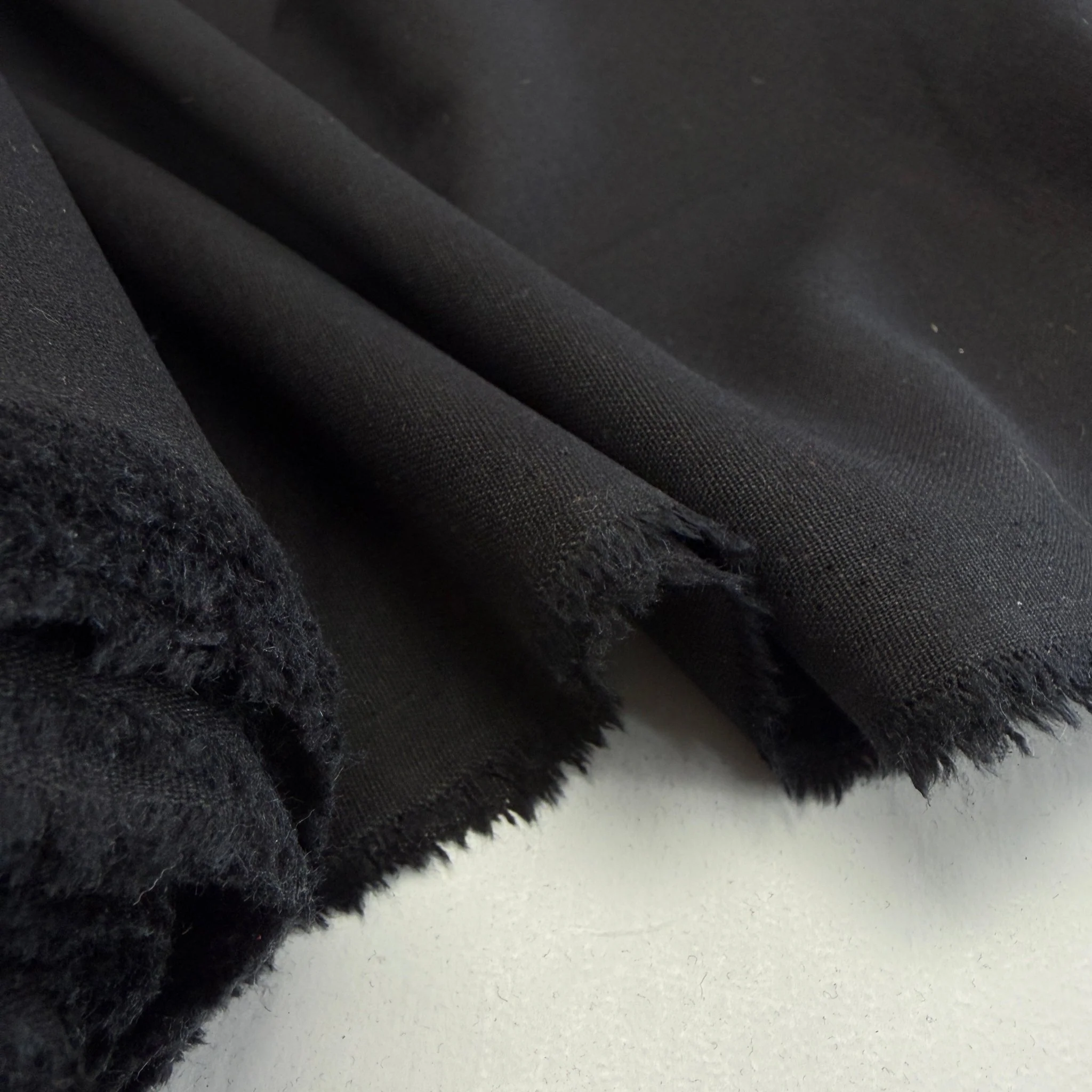Linen + Viscose + Poly Mix - Midnight