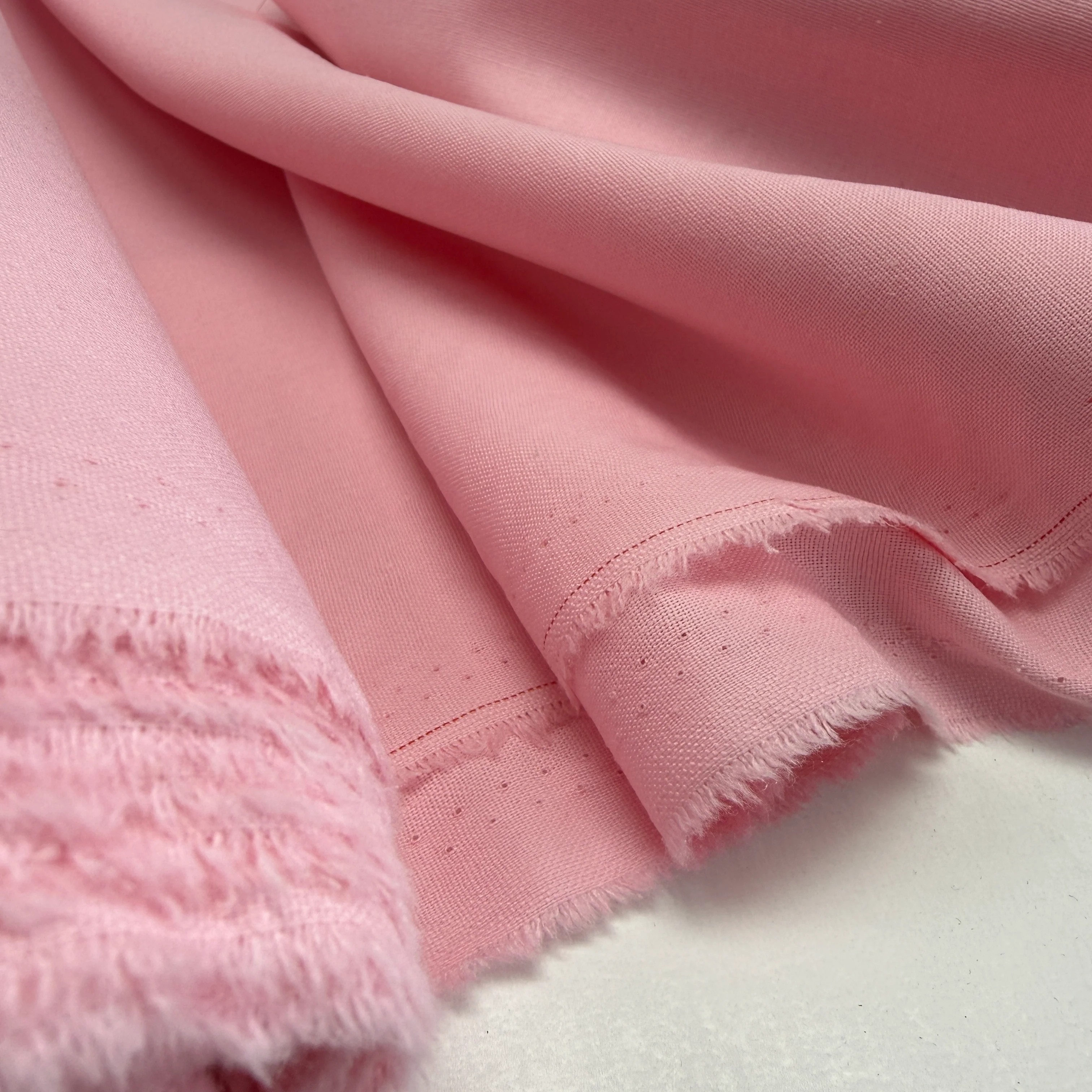 Linen + Viscose + Poly Mix - Pink Fluff