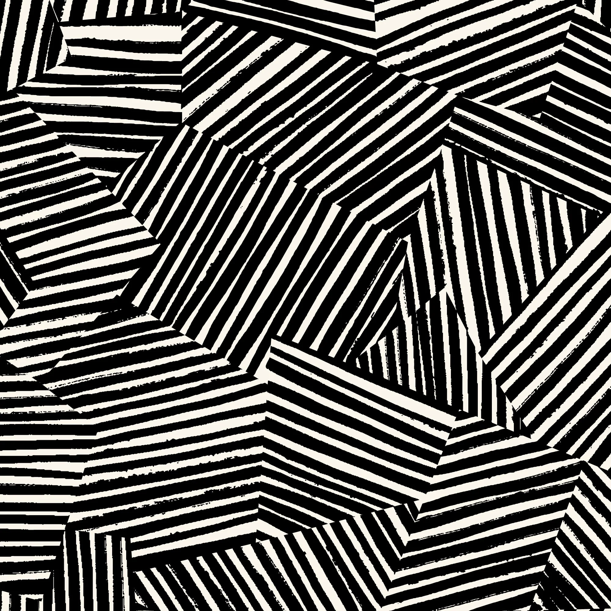 Lines Maze - Claire Inglesias - Canvas Collective - Cloud 9 Fabrics - Canvas - Image 3