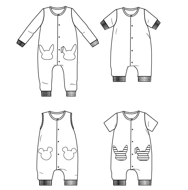 Lisboa Jumpsuit / Playsuit Sewing Pattern - Baby 6M/4Y - Ikatee - Image 14
