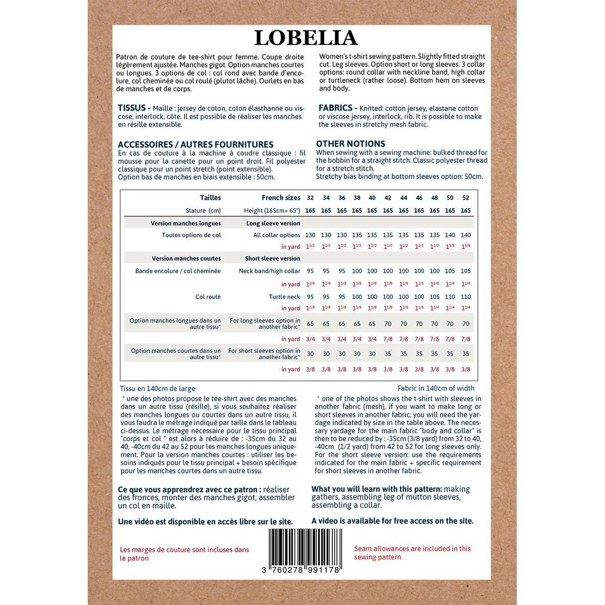 Lobelia Mum Tee-Shirt Sewing Pattern - Ladies 32/52 - Ikatee - Image 21