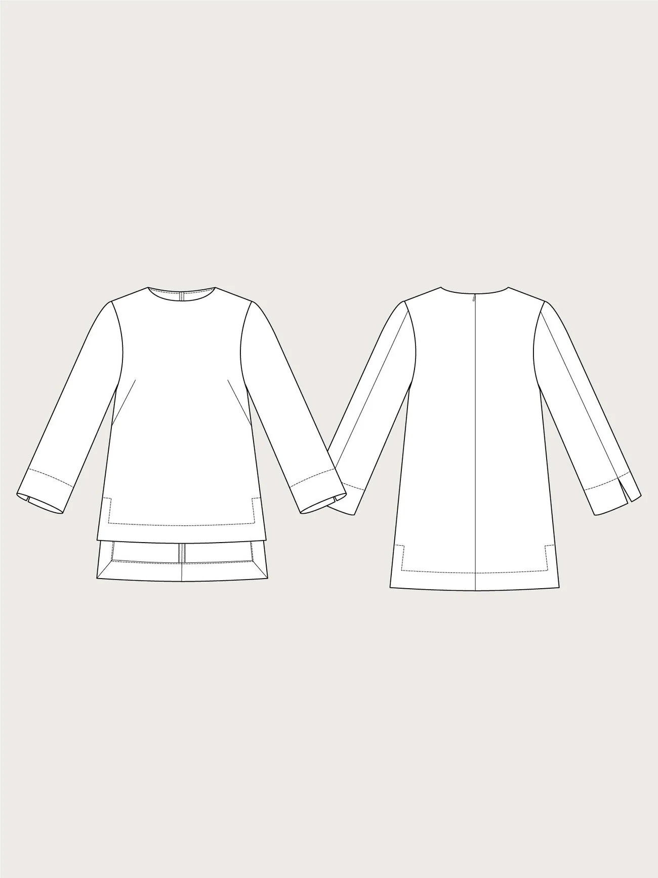 Long Sleeve Tunic Pattern - The Assembly Line - Image 6
