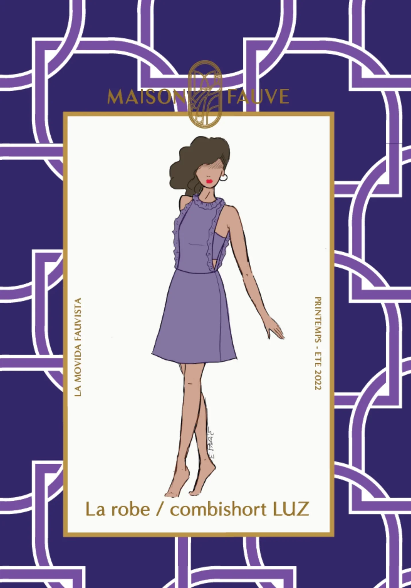Luz Dress Playsuit Paper Sewing Pattern - Maison Fauve
