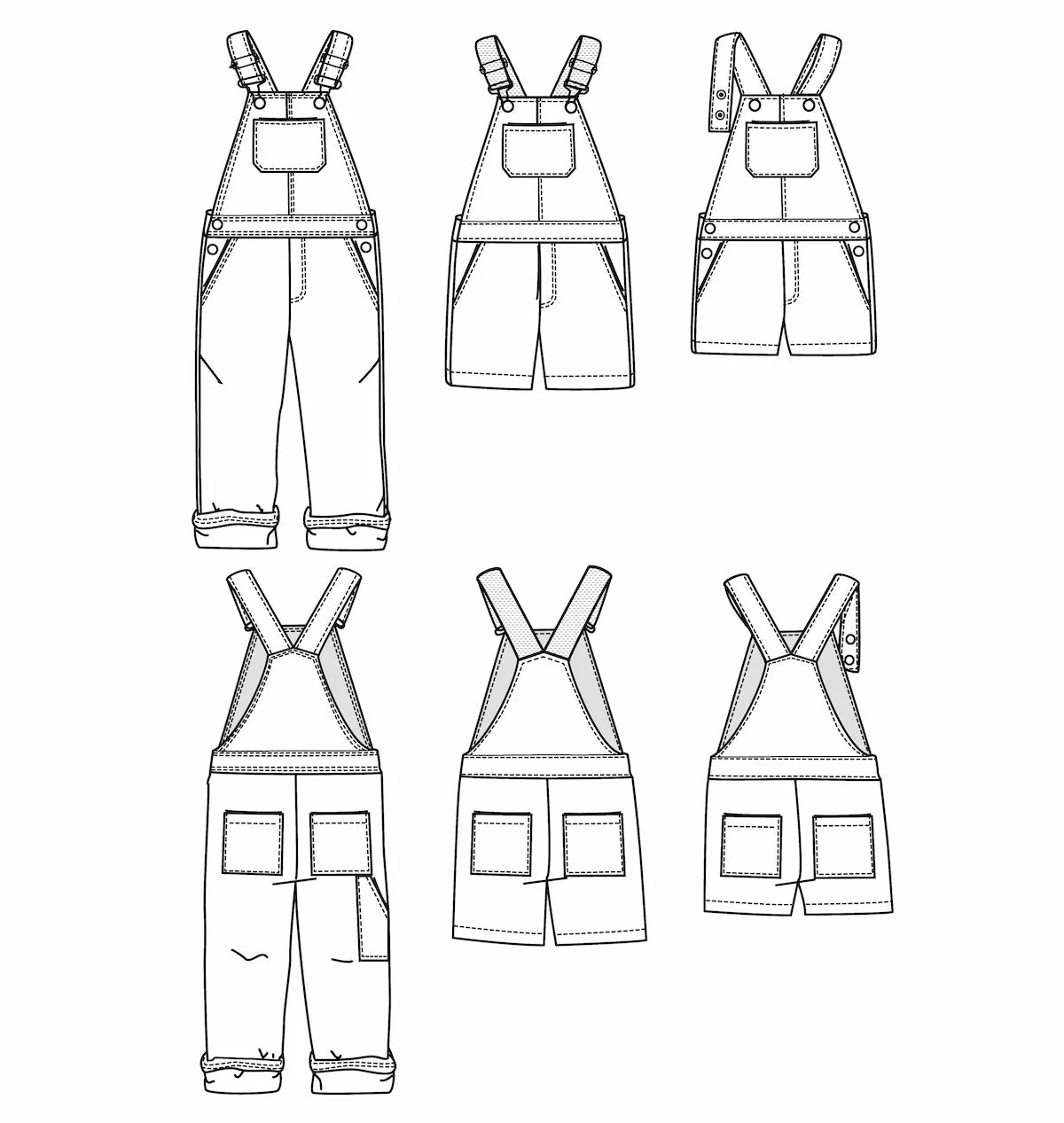 Lyon Overalls Sewing Pattern - Kids 3/12Y - Ikatee - Image 4